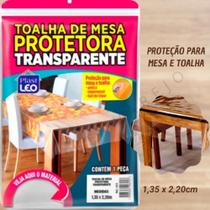Toalha de Mesa Plástica Protetora Transparente - Plast Leo Toalha de Mesa Plástica Protetora Transparente - Plast Leo