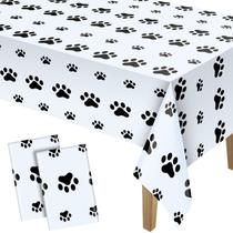 Toalha de Mesa Plástica Tatuo - Patas de Cachorro - 180x138cm (2 Unidades)