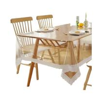 Toalha De Mesa Plástica Transparente Fina À Prova De Óleo Para Festas De Jantar E Camping Sem Odor Toalha De Mesa Plástica Transparente Fina À Prova De Óleo Para Festas De Jantar E Camping Sem Odor
