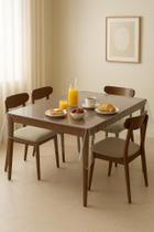 Toalha De Mesa Plástico PVC Grosso Resistente Fácil De Limpar Protetora 4 Lugares 1,40m