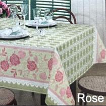 Toalha de Mesa Pop Estampada 4 Lugares Rose 140x140cm