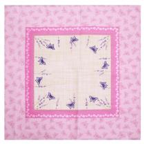 Toalha de Mesa Pop Quadrada 4 Lugares Borboletas Rosa - Lepper