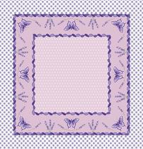 Toalha de Mesa POP Quadrada Decorativo Lavanda 75cm x 75cm
