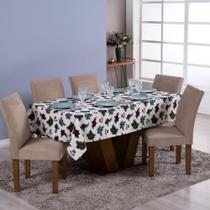 Toalha de Mesa Posta Estampada Natal 1 Peça Oxford 8 Lugares/TOALHA DE MESA NATALINA PARA 8 LUGARES - mayra enxovais