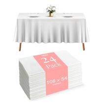 Toalha de mesa Prestee Plástico descartável 108x54cm Branco x24 Toalha de mesa Prestee Plástico descartável 108x54cm Branco x24