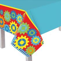 Toalha de Mesa Principal Festa Fábrica de Brinquedos - Cromus - Rizzo Festas