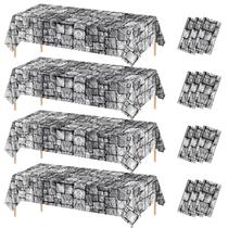 Toalha de mesa PTECDROTS Stone Wall 12 unidades 130x220cm impermeável