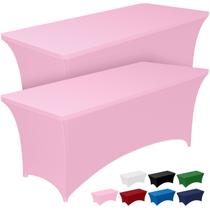 Toalha de Mesa Pureegg 1,8m Spandex Ajustada Antirrugas Rosa Toalha de Mesa Pureegg 1,8m Spandex Ajustada Antirrugas Rosa