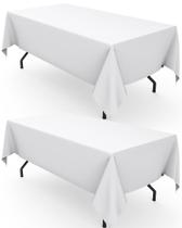 Toalha de mesa Pureegg Durable 152 x 259 cm Poliéster Branco 2 peças