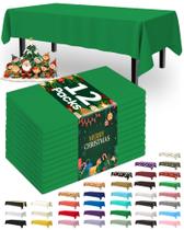 Toalha de mesa Pureegg, pacote com 12, 137x274 cm, plástico, verde