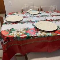 Toalha de Mesa PVC Térmica Natalina 1,40m - Decoração de Natal Prática Toalha de Mesa PVC Térmica Natalina 1,40m - Decoração de Natal Prática