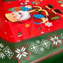 Toalha de Mesa PVC Térmica Natalina 1,40m - Decoração de Natal Prática
