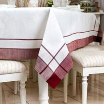 Toalha de Mesa Quadrada 140x140cm Bordô - Catran