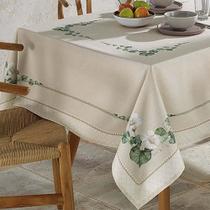 Toalha de Mesa Quadrada 140x140cm Clean Renova Botânica D - Dohler