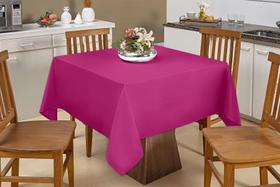 Toalha De Mesa Quadrada 1,50x1,50 Vison Pink 4 lugares