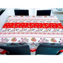 Toalha de mesa quadrada 4 cadeiras estampada 1,40m X 1,40m ideal para decorar
