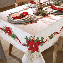 Toalha De Mesa Quadrada 4 Lugares Athenas Dohler Natal 105 Toalha De Mesa Quadrada 4 Lugares Athenas Dohler Natal 105