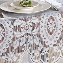 Toalha de Mesa Quadrada 4 Lugares de Renda com Arabescos e Folhagens Venezuela 140x140 Toalha de Mesa Quadrada 4 Lugares de Renda com Arabescos e Folhagens Venezuela 140x140