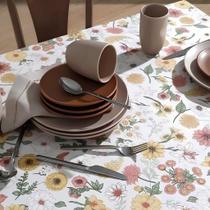 Toalha de Mesa Quadrada 4 Lugares Döhler Anti Manchas 140 x 140cm Toalha de Mesa Quadrada 4 Lugares Döhler Anti Manchas 140 x 140cm