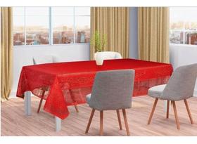 Toalha De Mesa Quadrada 4 Lugares Em Renda Color VERMELHA Interlar