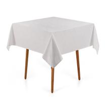 Toalha de Mesa Quadrada 4 Lugares Mesa Karsten Melli Branca