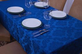 toalha de mesa quadrada 4 lugares tecido jacquard 1,35x1,50