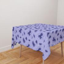 Toalha De Mesa Quadrada 4 Lugares Tecido Oxford Abstrato Roxo Very Peri TL300 - 140x140cm Toalha De Mesa Quadrada 4 Lugares Tecido Oxford Abstrato Roxo Very Peri TL300 - 140x140cm