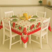 Toalha De Mesa Quadrada 4 Lugares Tecido PA 1,40x1,40cm