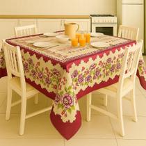Toalha De Mesa Quadrada 4 Lugares Tecido PA 1,40x1,40cm