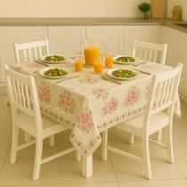 Toalha De Mesa Quadrada 4 Lugares Tecido PA 1,40x1,40cm