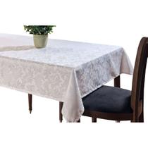 Toalha De Mesa Quadrada 4Pessoas 1,35 Jacquard DetalhadoLiso