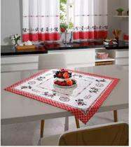 Toalha de Mesa Quadrada 78 x 78 Mickey e Minnie Dohler - Döhler