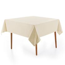 Toalha de Mesa Quadrada 8 Lugares 180x180cm Celebra Alamanda Pérola Toalha de Mesa Quadrada 8 Lugares 180x180cm Celebra Alamanda Pérola