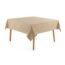 Toalha de Mesa Quadrada 8 Lugares Roman Bege- Karsten