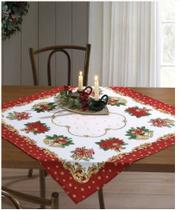 Toalha de Mesa Quadrada Athenas 78 x 78 Natal 107 Dohler