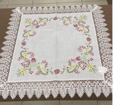 Toalha de Mesa Quadrada Bordada 85 x 85 Multi trade