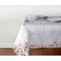 Toalha de Mesa Quadrada Classica Jardim 1,50x1,50cm Argivai