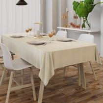 Toalha De Mesa Quadrada Creme Rústica 2,00 X 2,00