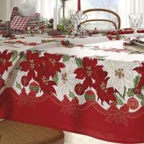 Toalha de Mesa Quadrada Döhler Natal- 104- 4 lugares 140cm x 140cm