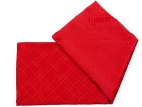 Toalha de Mesa Quadrada Döhler Requinte Vermelha para 4 Lugares - 1,40 x 1,40m Toalha de Mesa Quadrada Döhler Requinte Vermelha para 4 Lugares - 1,40 x 1,40m