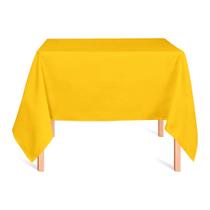 Toalha de Mesa Quadrada em Oxford Amarelo Ouro Toalha de Mesa Quadrada em Oxford Amarelo Ouro