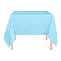 Toalha de Mesa Quadrada em Oxford Azul Bebê Toalha de Mesa Quadrada em Oxford Azul Bebê