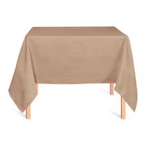 Toalha de Mesa Quadrada em Oxford Bege Fendi Toalha de Mesa Quadrada em Oxford Bege Fendi