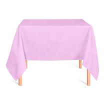 Toalha de Mesa Quadrada em Oxford Rosa Bebê Toalha de Mesa Quadrada em Oxford Rosa Bebê