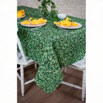Toalha de Mesa Quadrada em Tecido Jacquard Estampado Muro Inglês Toalha de Mesa Quadrada em Tecido Jacquard Estampado Muro Inglês