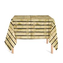 Toalha de Mesa Quadrada em Tecido Jacquard Estampado Pallet Toalha de Mesa Quadrada em Tecido Jacquard Estampado Pallet