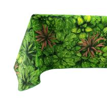 Toalha de Mesa Quadrada Estampa Folhagem Folhas 1,40 x 1,40