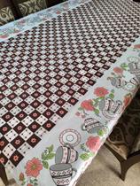 Toalha de Mesa Quadrada Estampada 4 Lugares Tecido Varias Cores Toalha de Mesa Quadrada Estampada 4 Lugares Tecido Varias Cores