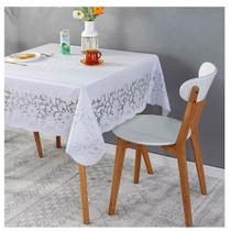 Toalha de mesa quadrada Impermeável (PVC) Coleção Rendeiras Neolar Branca