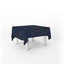 Toalha De Mesa Quadrada Infantil Tecido Oxford Dinossauros Neon - 140x140cm Toalha De Mesa Quadrada Infantil Tecido Oxford Dinossauros Neon - 140x140cm